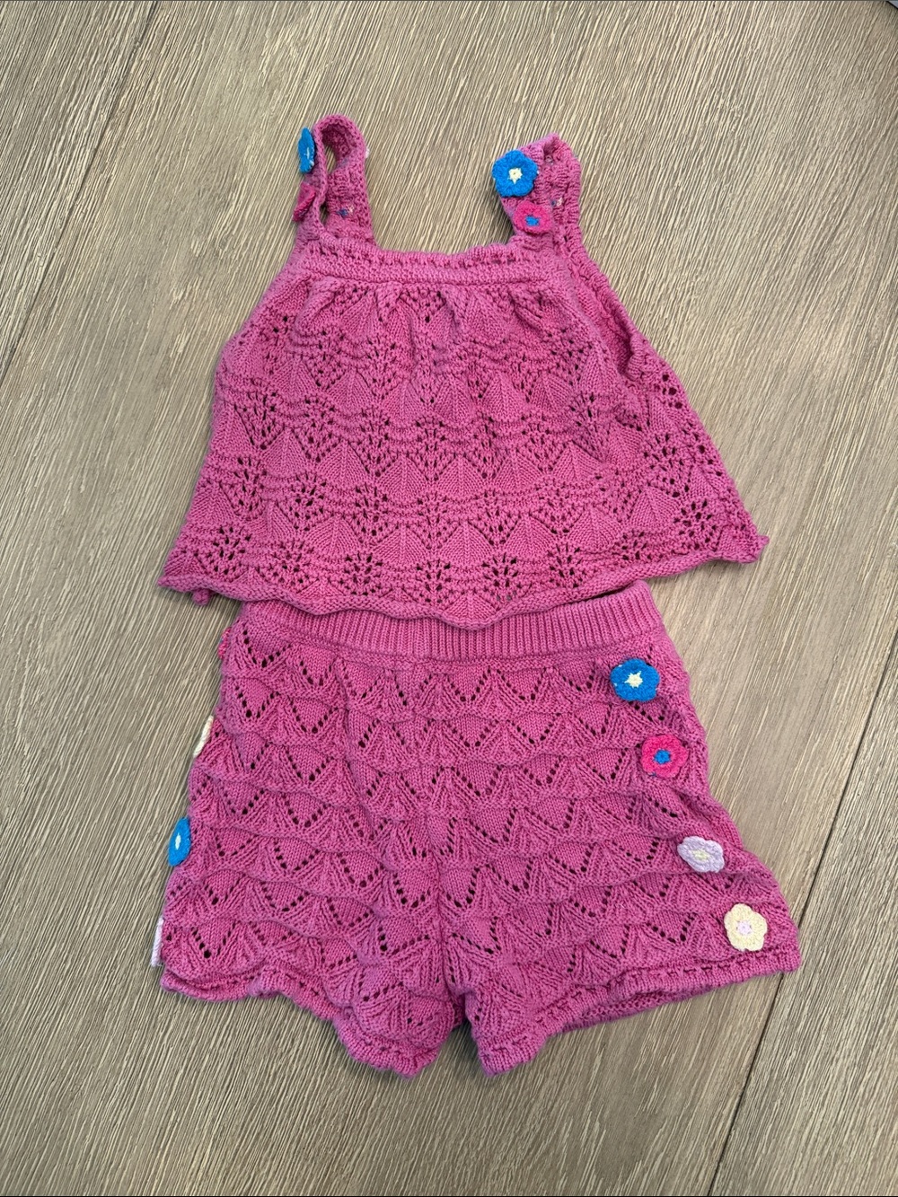 Zara Crochet Floral Set